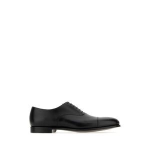 Crockett&Jones Men Black Leather Lonsdale Lace-Up Shoes